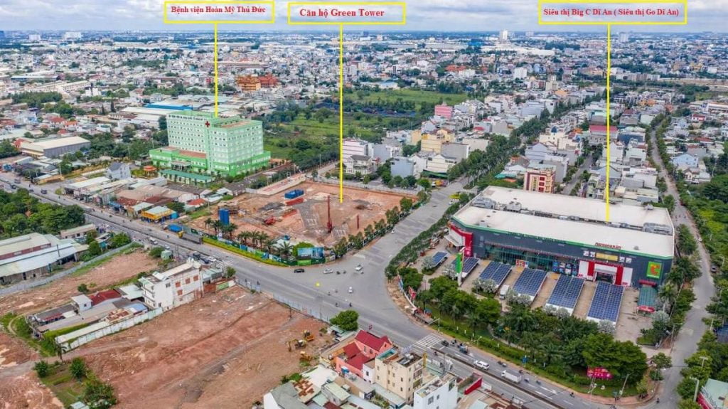 Hạ tầng Green Tower Dĩ An